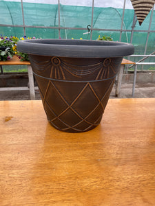 Antiqua large pot - black/gold